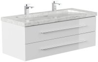 POSSEIK Waschbecken mit Unterschrank WHITE YAMO 130...