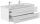 POSSEIK Waschbecken mit Unterschrank WHITE YAMO 130 weiß glanz 130,0 x 55,0 x 50,0 cm