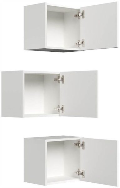 POSSEIK Badmöbel-Set LIMES 3er weiß glanz 33,0 x 25,0 x 41,4 cm