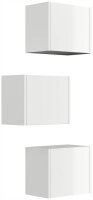POSSEIK Badmöbel-Set LIMES 3er weiß glanz 33,0 x 25,0 x 41,4 cm