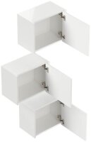 POSSEIK Badmöbel-Set LIMES 3er weiß glanz 33,0 x 25,0 x 41,4 cm