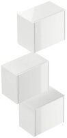 POSSEIK Badmöbel-Set LIMES 3er weiß glanz 33,0 x 25,0 x 41,4 cm
