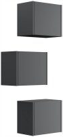POSSEIK Badmöbel-Set LIMES 3er grafit 33,0 x 25,0 x 41,4 cm