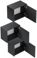 POSSEIK Badmöbel-Set LIMES 3er grafit 33,0 x 25,0 x 41,4 cm