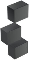 POSSEIK Badmöbel-Set LIMES 3er grafit 33,0 x 25,0 x 41,4 cm