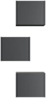 POSSEIK Badmöbel-Set LIMES 3er grafit 33,0 x 25,0 x 41,4 cm