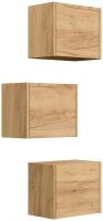 POSSEIK Badmöbel-Set LIMES 3er eiche gold 33,0 x 25,0 x 41,4 cm