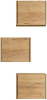 POSSEIK Badmöbel-Set LIMES 3er eiche gold 33,0 x 25,0 x 41,4 cm