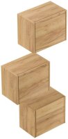 POSSEIK Badmöbel-Set LIMES 3er eiche gold 33,0 x 25,0 x 41,4 cm