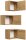 POSSEIK Badmöbel-Set LIMES 3er eiche gold 33,0 x 25,0 x 41,4 cm