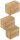 POSSEIK Badmöbel-Set LIMES 3er eiche gold 33,0 x 25,0 x 41,4 cm