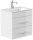 POSSEIK Waschbecken mit Unterschrank PORTUS SLIMLINE 500 weiß glanz 50,0 x 36,0 x 49,6 cm