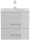 POSSEIK Waschbecken mit Unterschrank PORTUS SLIMLINE 500 weiß glanz 50,0 x 36,0 x 49,6 cm