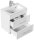 POSSEIK Waschbecken mit Unterschrank PORTUS SLIMLINE 500 weiß glanz 50,0 x 36,0 x 49,6 cm