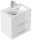 POSSEIK Waschbecken mit Unterschrank PORTUS SLIMLINE 500 weiß glanz 50,0 x 36,0 x 49,6 cm