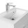 POSSEIK Waschbecken mit Unterschrank PORTUS SLIMLINE 500 weiß glanz 50,0 x 36,0 x 49,6 cm