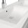 POSSEIK Waschbecken mit Unterschrank AURELION XL weiß glanz 143,2 x 50,5 x 56,6 cm