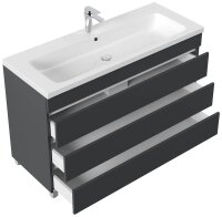 POSSEIK Waschbecken mit Unterschrank FELLINI 120 grafit...