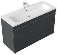 POSSEIK Waschbecken mit Unterschrank FELLINI 120 grafit 120,0 x 46,0 x 83,5 cm