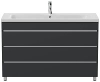 POSSEIK Waschbecken mit Unterschrank FELLINI 120 grafit 120,0 x 46,0 x 83,5 cm