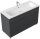 POSSEIK Waschbecken mit Unterschrank FELLINI 120 grafit 120,0 x 46,0 x 83,5 cm