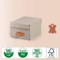 LEITZ Puro Aufbewahrungsboxen 7,0 l beige 20,0 x 28,0 x 15,0 cm, 2 St.