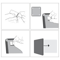 nobo Whiteboard 60,0 x 45,0 cm silber Stahl