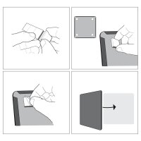 nobo Whiteboard 36,3 x 28,0 cm weiß Stahl