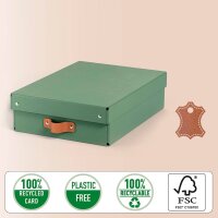 LEITZ Puro Aufbewahrungsboxen 8,0 l grün 27,0 x 37,0 x 10,0 cm, 2 St.
