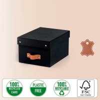 LEITZ Puro Aufbewahrungsboxen 7,0 l schwarz 20,0 x 28,0 x 15,0 cm, 2 St.