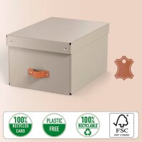 LEITZ Puro Aufbewahrungsboxen 17,0 l beige 27,0 x 37,0 x 20,0 cm, 2 St.