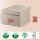 LEITZ Puro Aufbewahrungsboxen 17,0 l beige 27,0 x 37,0 x 20,0 cm, 2 St.