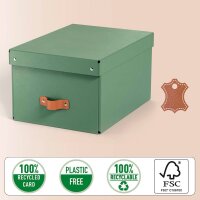 LEITZ Puro Aufbewahrungsboxen 17,0 l grün 27,0 x 37,0 x 20,0 cm, 2 St.
