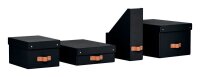 LEITZ Puro Aufbewahrungsboxen 8,0 l schwarz 27,0 x 37,0 x 10,0 cm, 2 St.