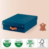 LEITZ Puro Aufbewahrungsboxen 8,0 l dunkelblau 27,0 x 37,0 x 10,0 cm, 2 St.