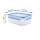 emsa Frischhaltedose CLIP & CLOSE 7,0 cm hoch transparent 1,0 l, 1 St.