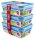 emsa Frischhaltedosen CLIP & CLOSE 7,0 cm hoch transparent 1,0 l, 3 St.