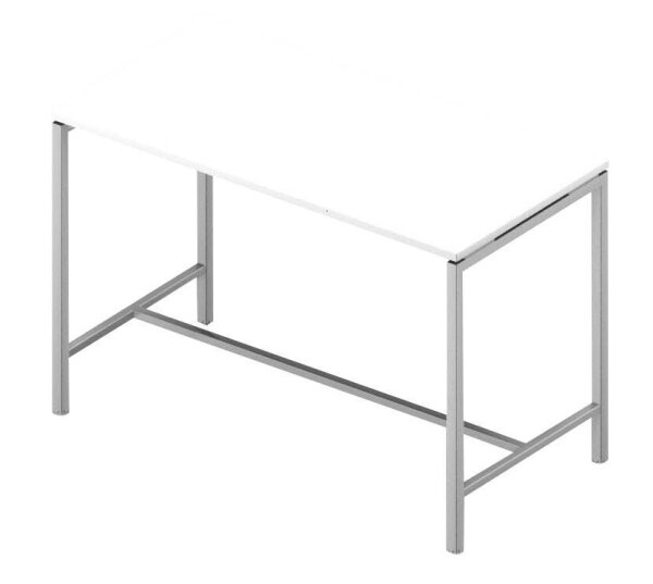 Quadrifoglio Konferenztisch Creo weiß rechteckig, 4-Fuß-Gestell weiß, 160,0 x 80,0 x 107,0 cm