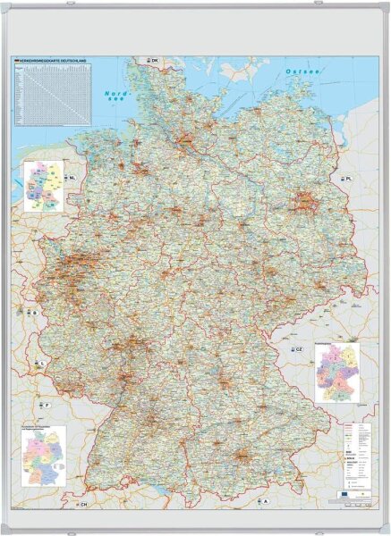 FRANKEN Weltkarte Metall, beschichtet