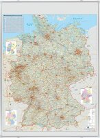 FRANKEN Weltkarte Metall, beschichtet