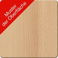 Quadrifoglio Konferenztisch Creo buche rechteckig, 4-Fuß-Gestell weiß, 160,0 x 80,0 x 107,0 cm