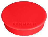 FRANKEN Magnet rot, Kunststoff Ø 3,8 cm, 10 St.