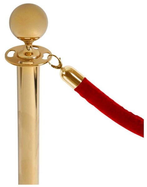 Showdown® Displays Absperrkordel Stoff rot, gold 150,0 cm