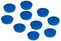 FRANKEN Magnet blau, Kunststoff Ø 3,8 cm, 10 St.