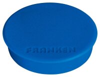 FRANKEN Magnet blau, Kunststoff Ø 3,8 cm, 10 St.