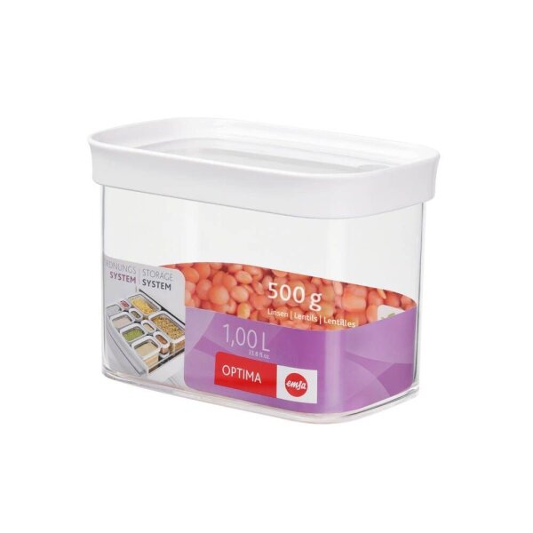 emsa Vorratsdose OPTIMA 11,9 cm hoch transparent 1,0 l, 1 St.