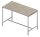 Quadrifoglio Konferenztisch Creo beton rechteckig, 4-Fuß-Gestell weiß, 160,0 x 80,0 x 107,0 cm