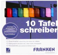 FRANKEN Whiteboard-Marker farbsortiert 2,0 - 6,0 mm, 10 St.