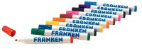FRANKEN Whiteboard-Marker farbsortiert 2,0 - 6,0 mm, 10 St.