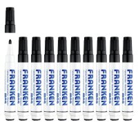 FRANKEN Whiteboard-Marker schwarz 2,0 - 6,0 mm, 10 St.